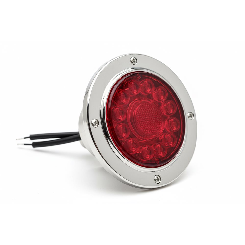 LIght, 4" Rnd, SST LED Red