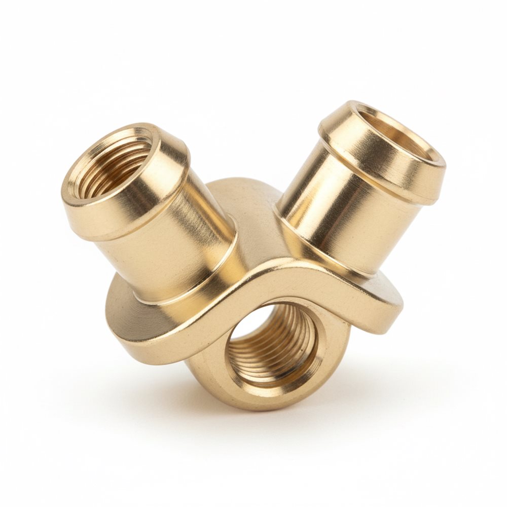 Brake Brass Fitting, 2-Way