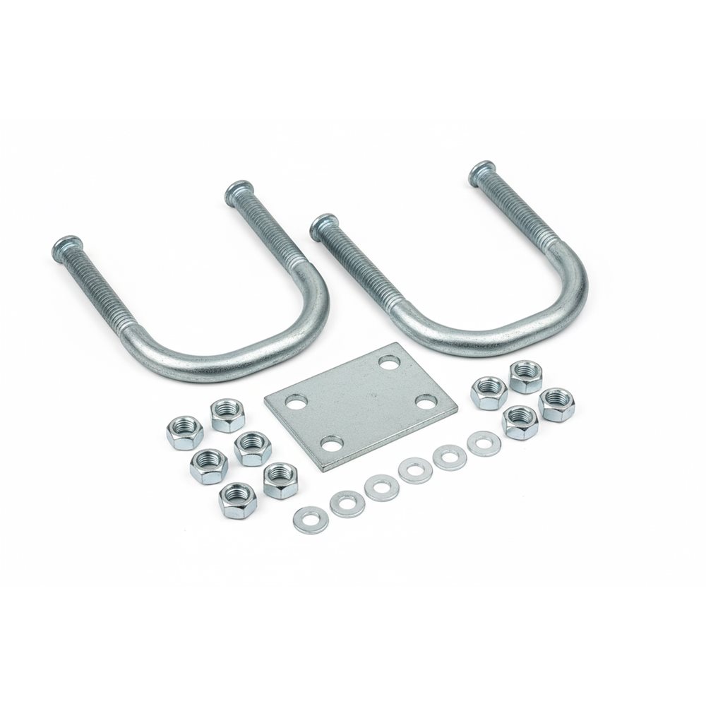 U-bolt Kit, 3 1/2 8k Round